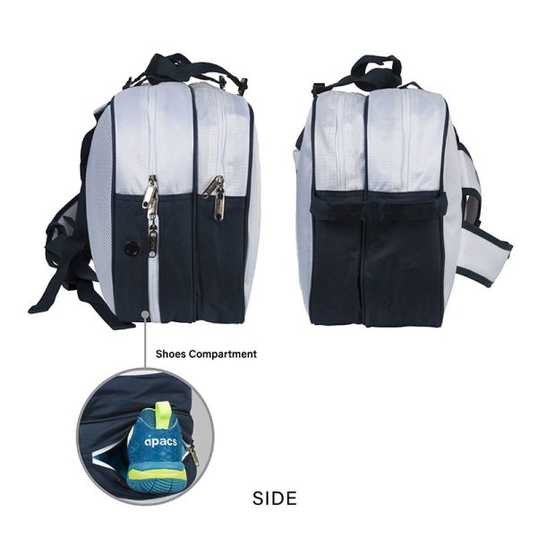 Apacs Badminton Kitbag BP-D3538 -  White - Image 5